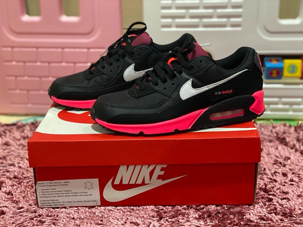 Sepatu nike air deals max pink hitam