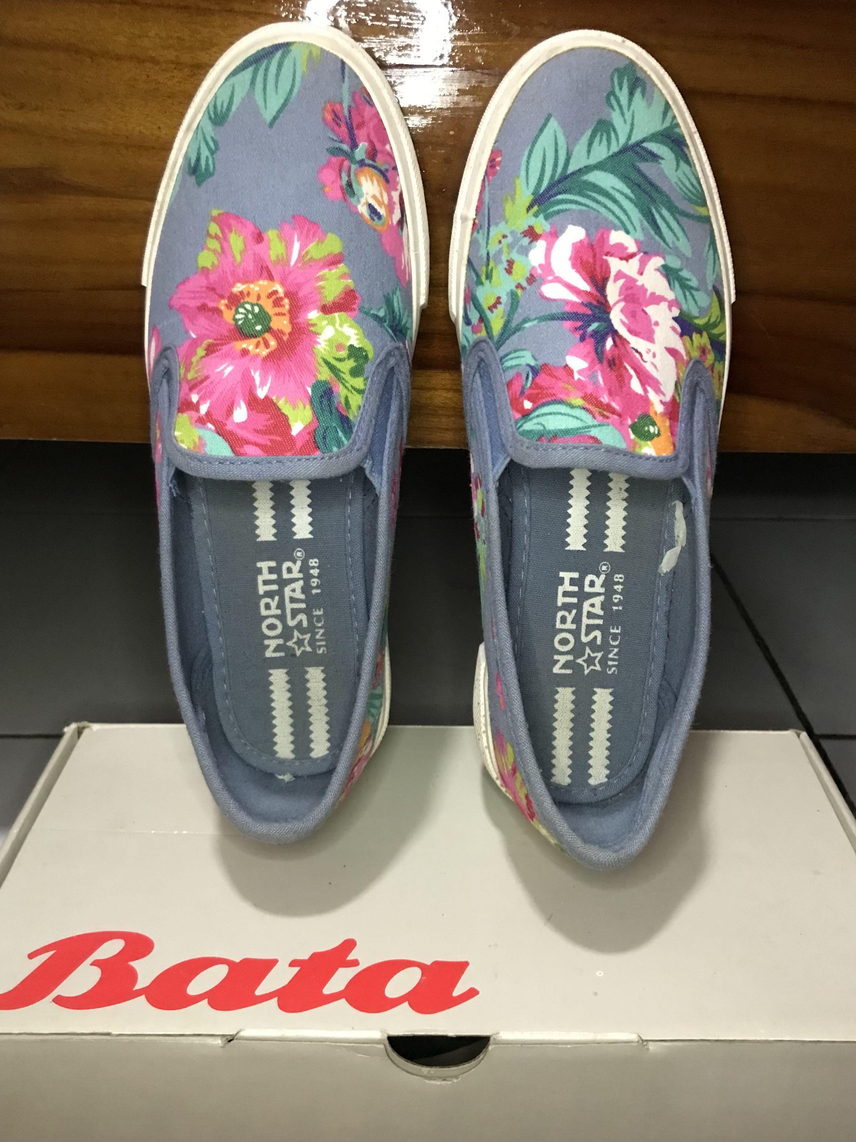 North Star - Platform Shoes Floral, Fesyen Wanita, Sepatu di Carousell