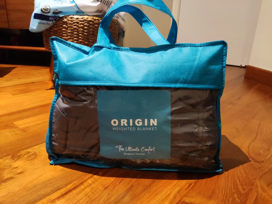 Origin Weighted Blanket 183 x 122 cm 7kg of cuddly comfort, Furniture & Home Living, Bedding
