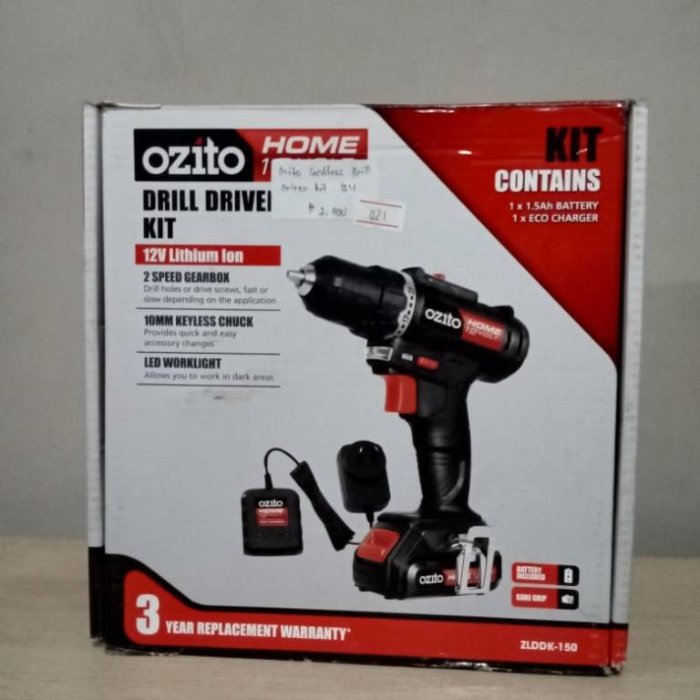 OZITO CORDLESS DRILL DRIVER KIR 12V, Commercial & Industrial