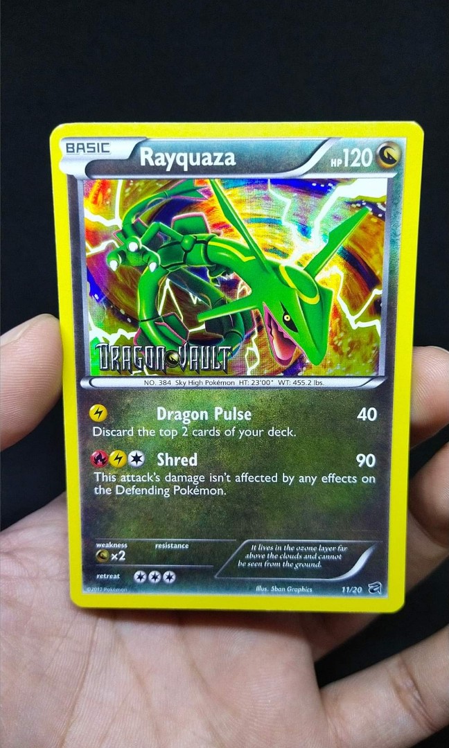 Details about   Pokemon TCG Rayquaza 11/20 Holo Rare Stamped Dragon Vault LP 