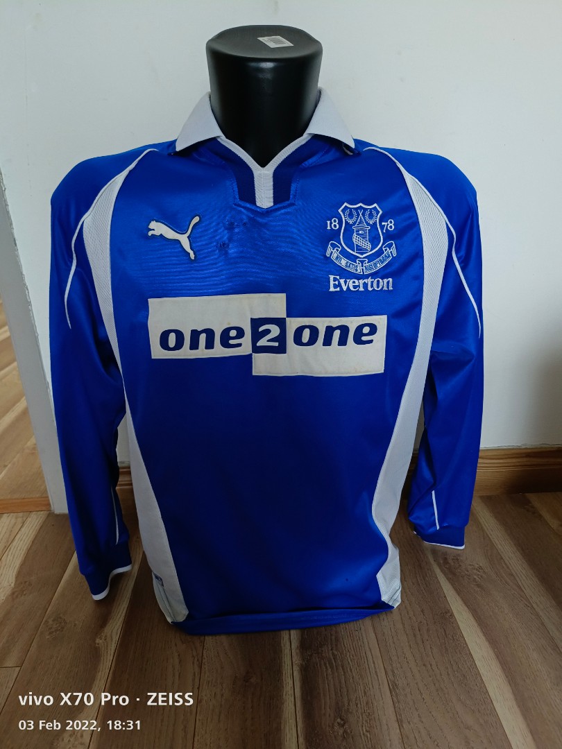 Everton long sleeve on sale jersey