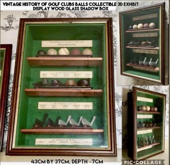 Rare 3D Exhibit Display on History of Golf Clubs & Balls Collectible,  Furniture & Home Living, Home Decor, Wall Decor on Carousell