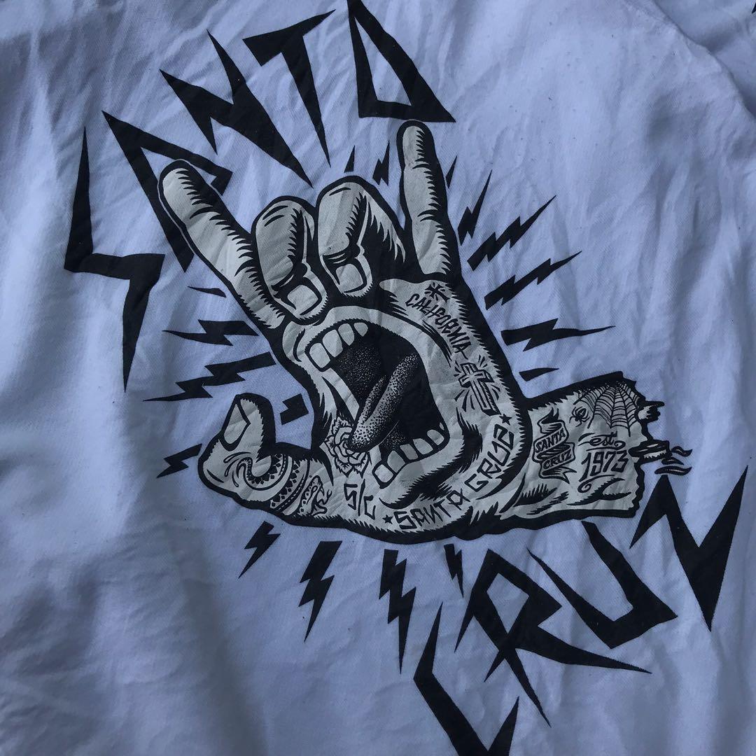 Santa cruz top hoodie screaming hand