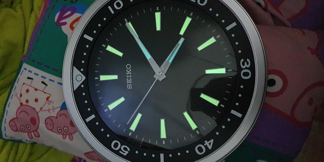 SEIKO WALL CLOCK SKX DIVER DESIGN, Luxury, Watches on Carousell