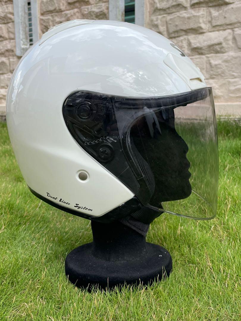 Shoei J-Force SV white L, Auto Accessories on Carousell