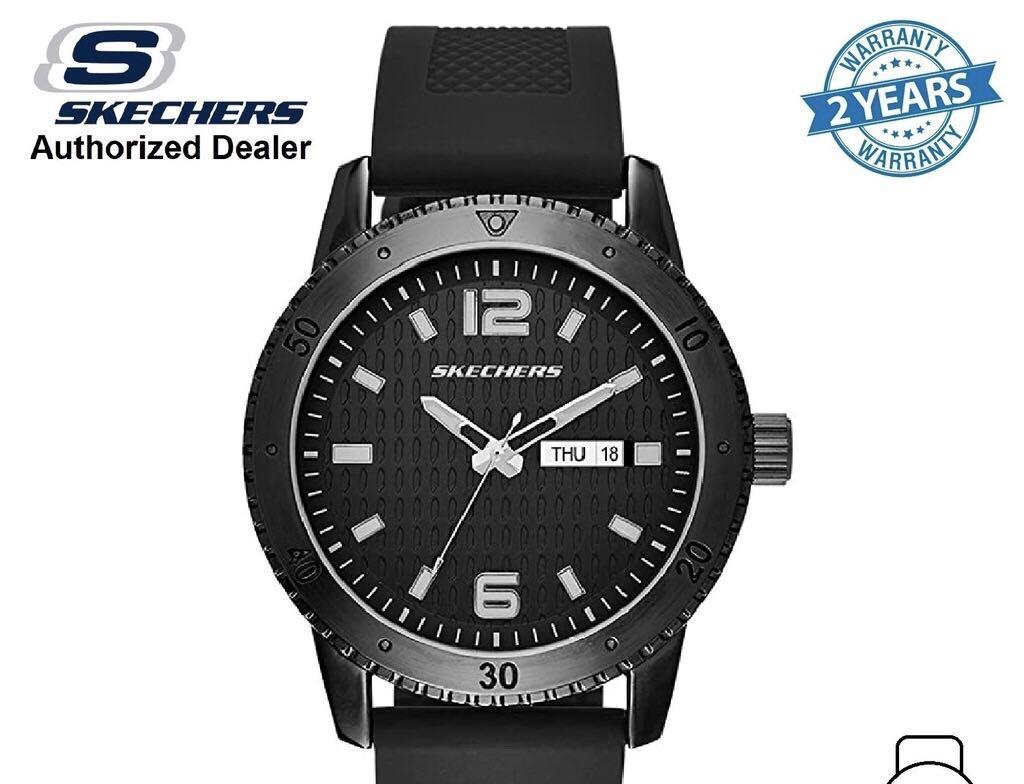 Skechers SR5000 Redondo Quartz Analog Day Date Display Silicone Strap Watch