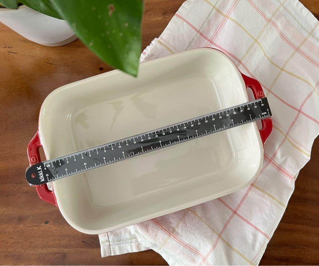 STAUB rectangle ceramic gratin dish, Furniture & Home Living, Kitchenware & Tableware, Cookware