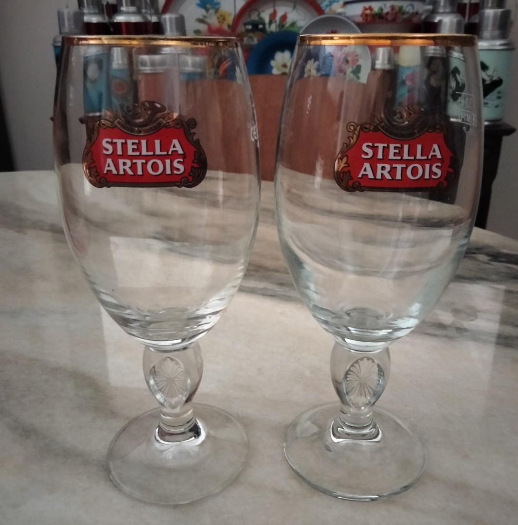 Stella Artois glasses, Furniture & Home Living, Kitchenware & Tableware
