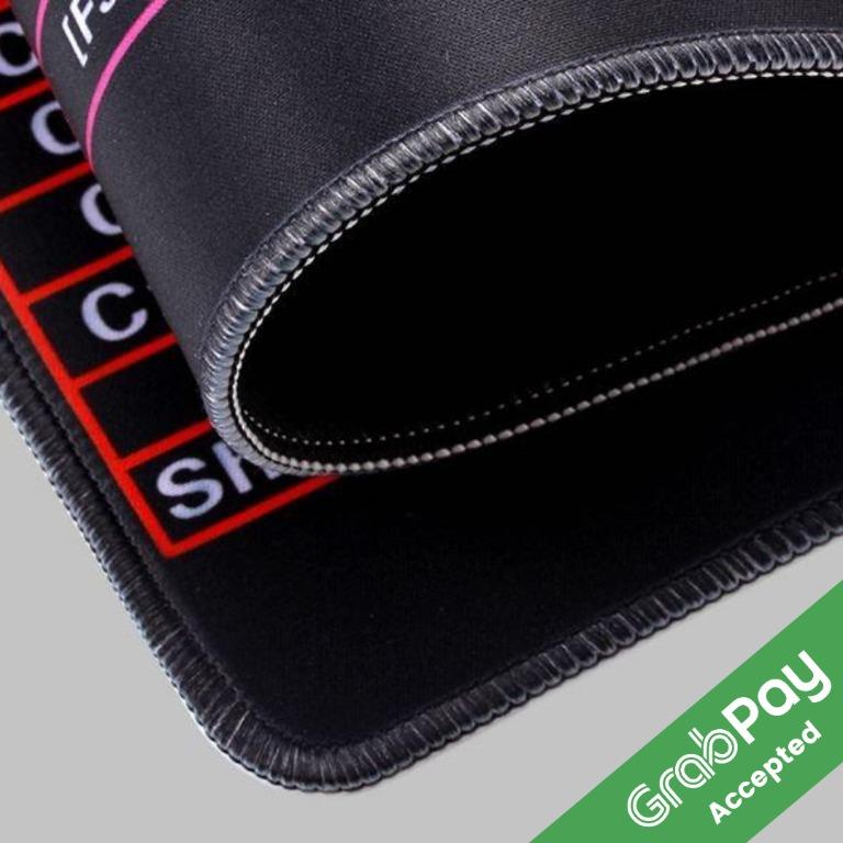 Super Large Mouse Pad Office Shortcut Animation Key Computer Game Desk ...