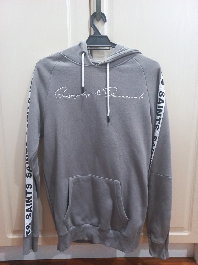 Supply and demand discount saints tape hoodie