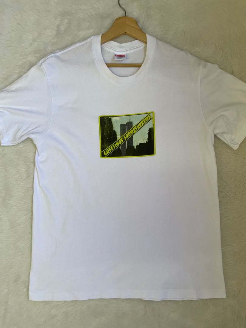 Supreme greeting ss19 tee Men s Fashion Tops Sets Tshirts