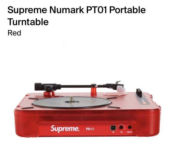 Supreme Numark PT01 Portable Turntable, 音響器材, 其他音響配件及