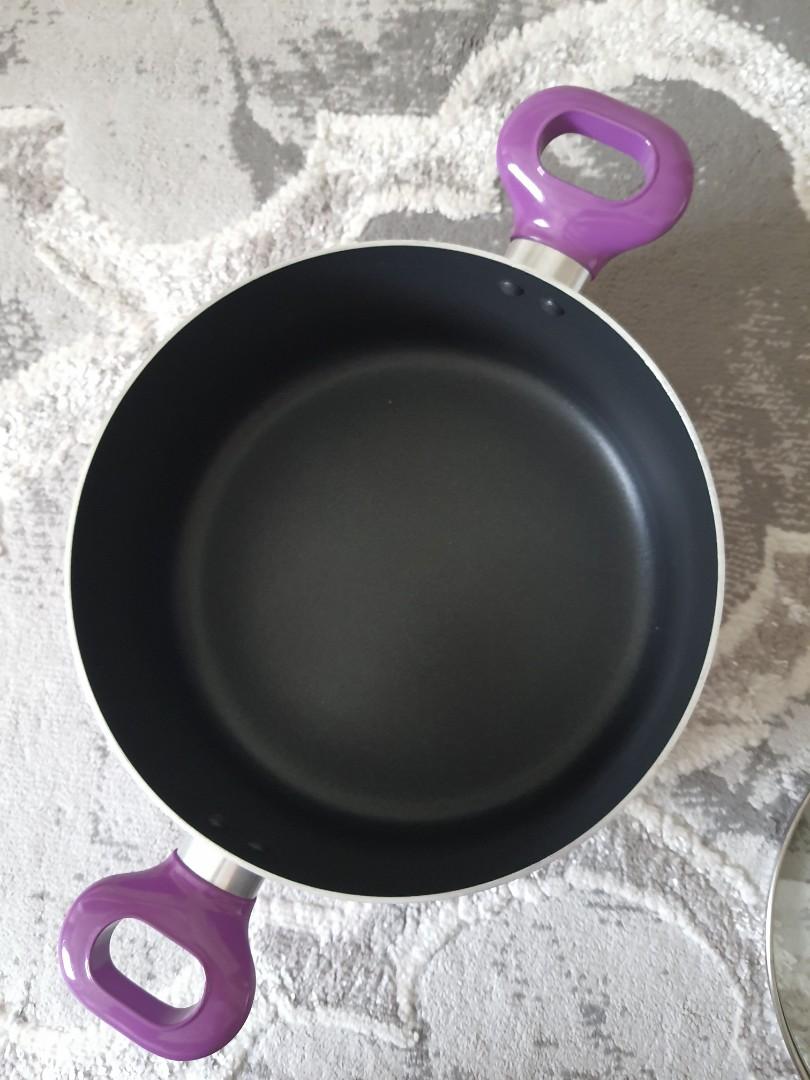 Tefal Non Stick Cookware Set in Purple, Furniture & Home Living