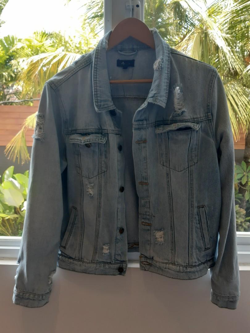 Thrills.co Denim Jacket size 10, Fesyen 
