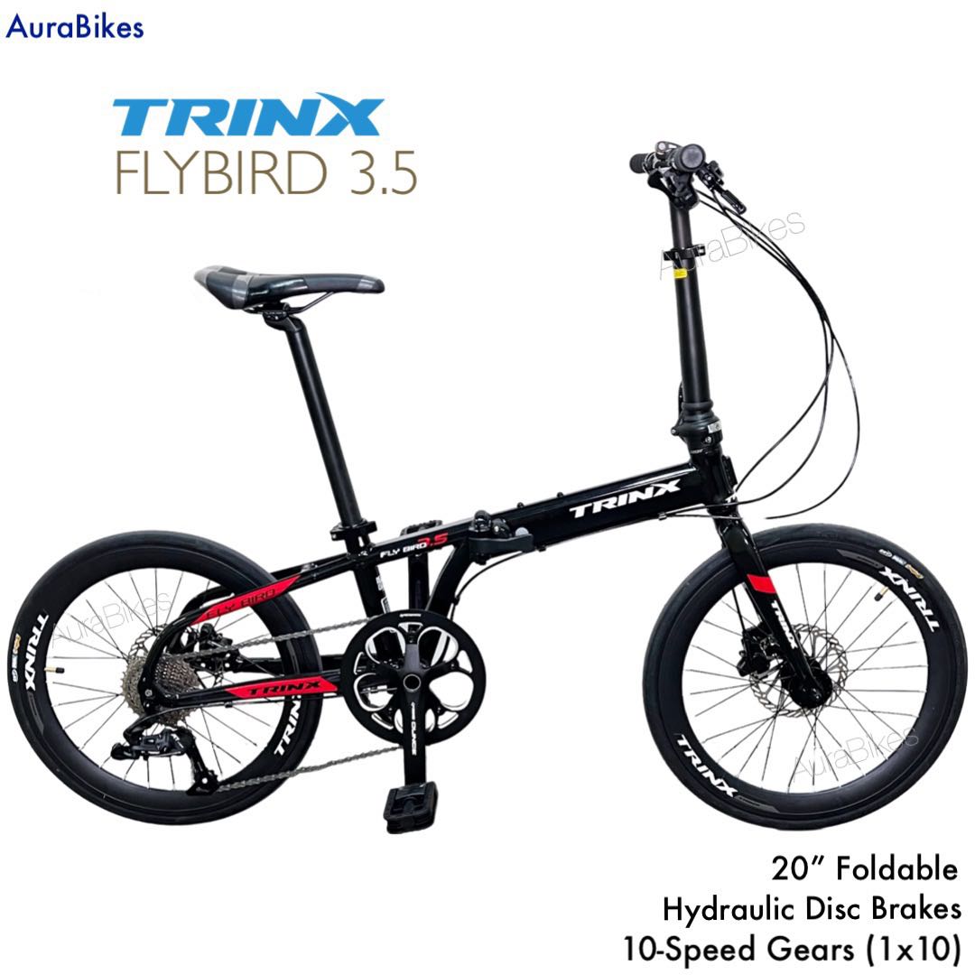 Folding bike shop trinx price