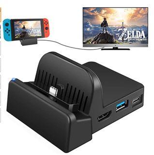 UKor TV Docking Station for Nintendo Switch, Portable Charging Stand