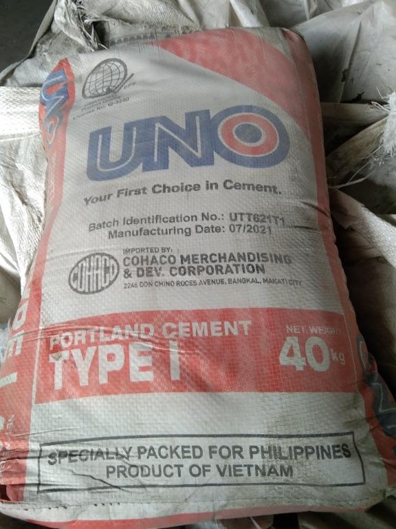 Uno Cement Type 1, Commercial & Industrial, Construction & Building Materials on Carousell