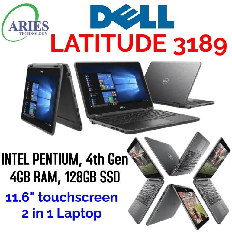 USED Notebook Touchscreen, Dell Latitude 3189, 4GB RAM, 128GB SSD,   inch Student/Work Laptop, Computers & Tech, Laptops & Notebooks on Carousell