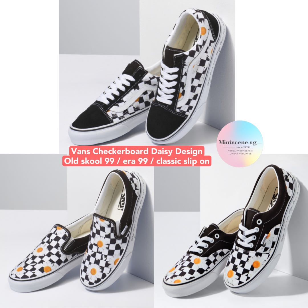 Checkered daisy on sale vans