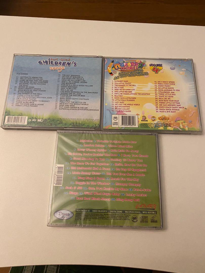 Toys,　CD,　Media,　Hobbies　Music　Various　Carousell　DVDs　on　Children's　Rhymes　Nursery　CDs