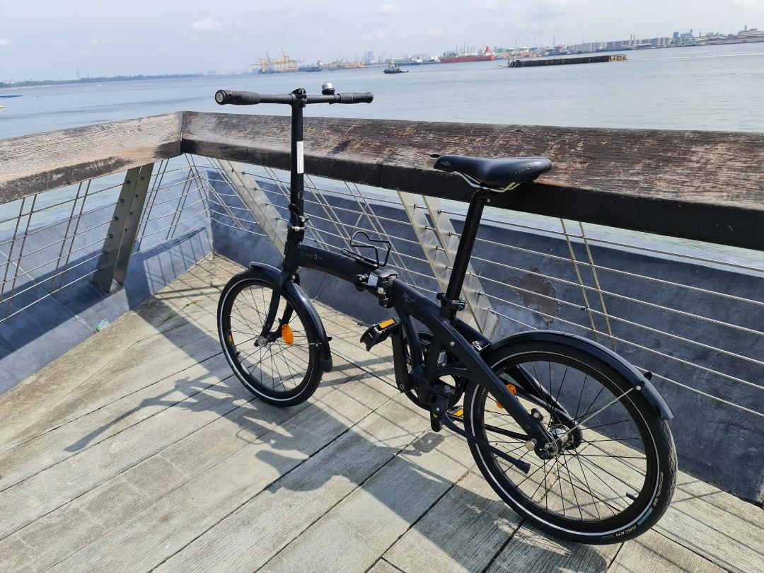 Very Rare Single Speed with Coaster Brake Dahon MU Uno with Tern Truss and Basket