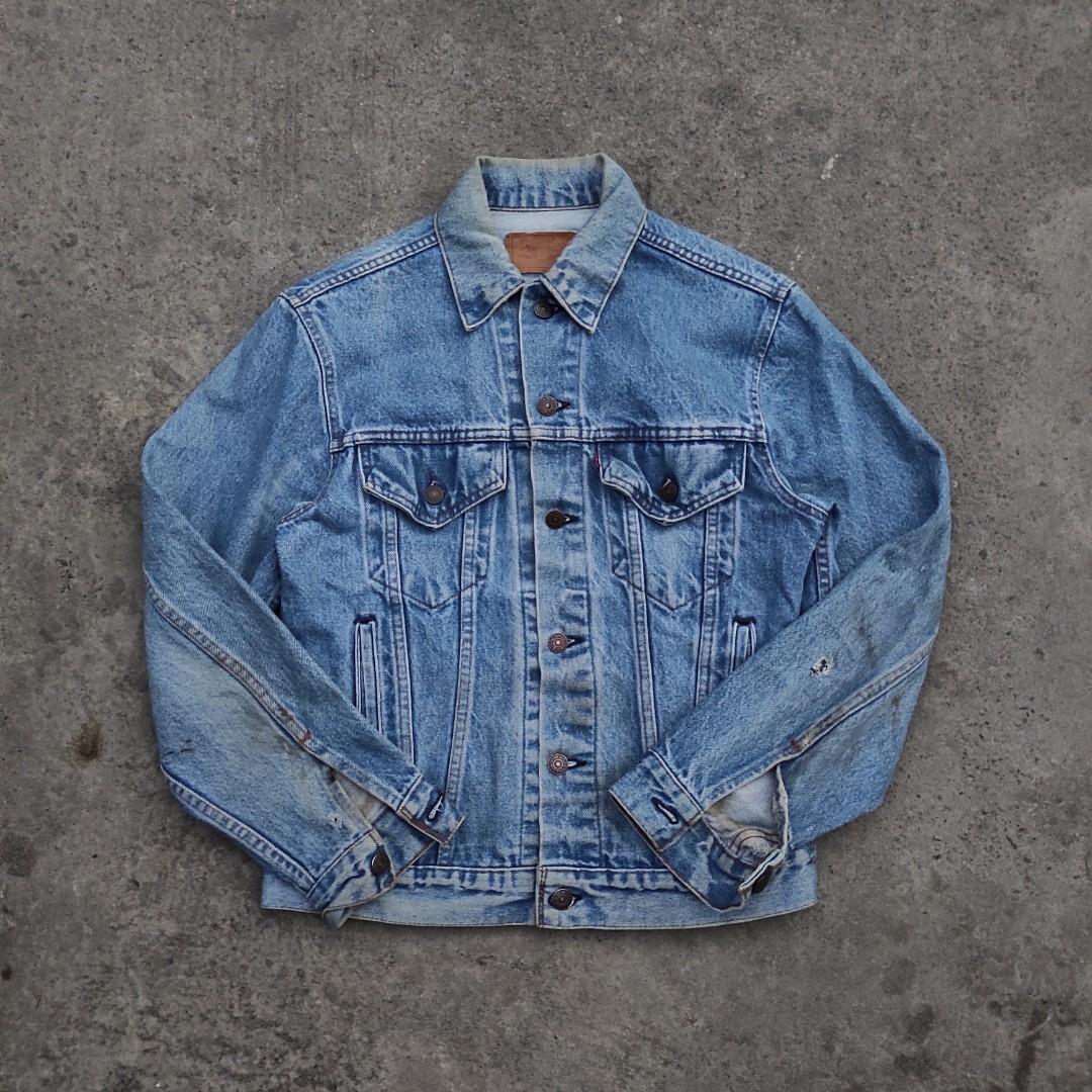 Levis Trucker Jacket Type 3 Vintage 80s 705005 Size 