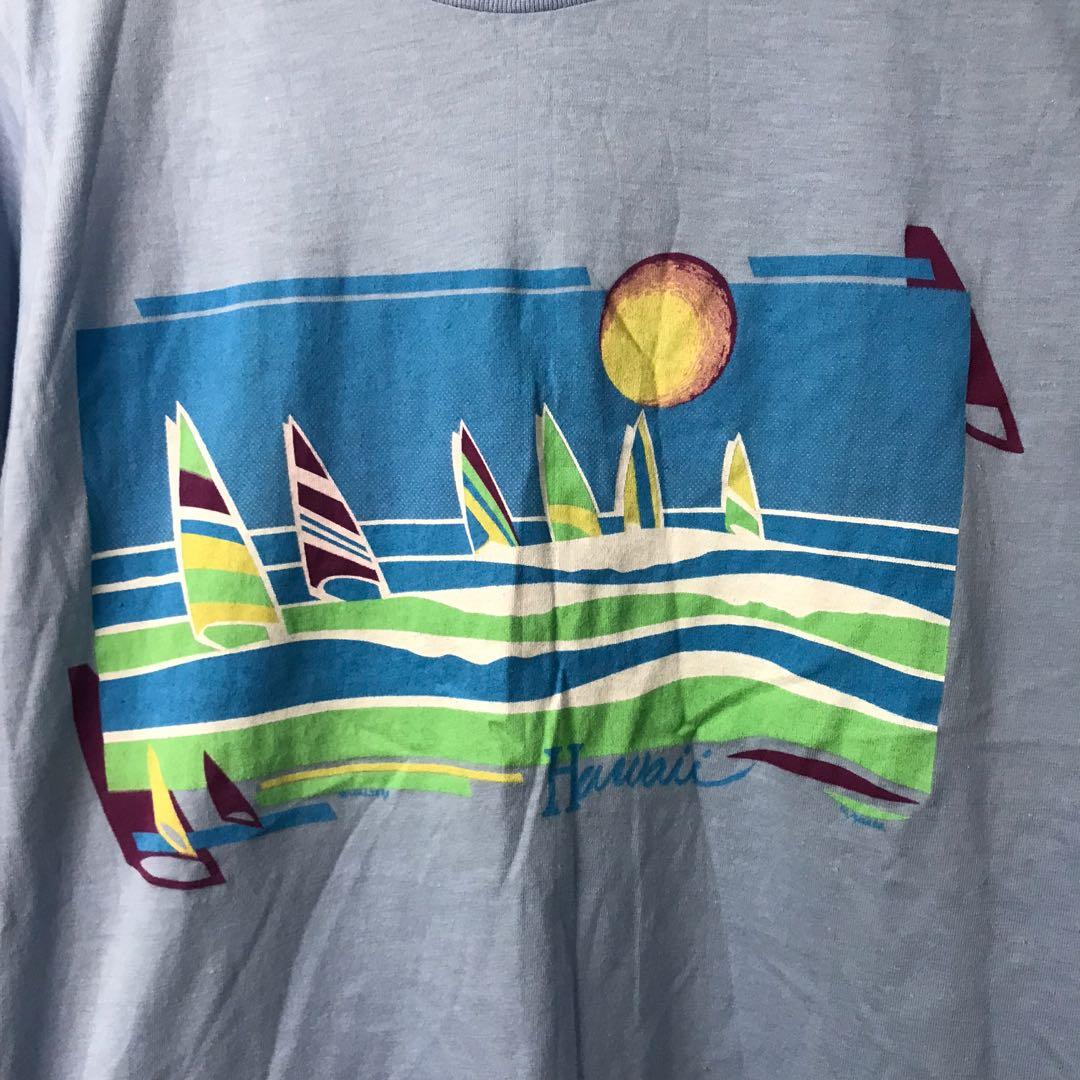 Vintage hawaii 50/50 T-Shirt, Fesyen 