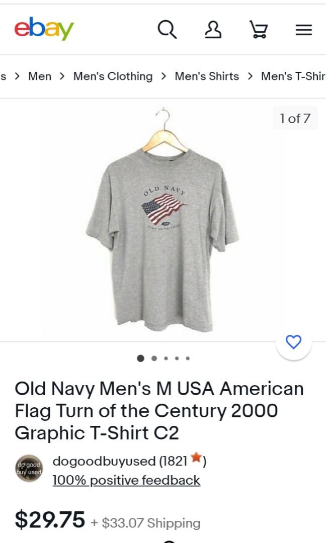 Vintage 2000 Old Navy American Flag Turn of the Century 