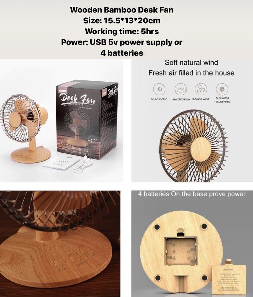 Wooden Desk fan (Category: Electrical, Adaptors & Sockets) located in Marikina City. Submitted by nicasandoval (Listing ID 1141512482, Image 1). Description: Brand New Marerial: bamboo Wood Size: 15.5x13x20cm .