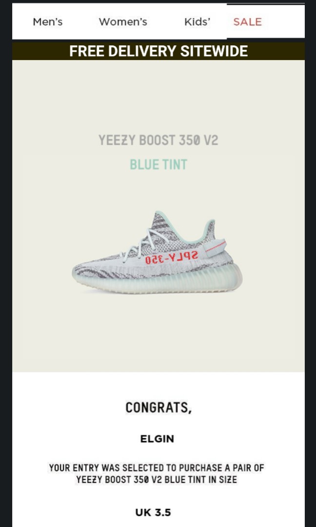 Yeezy blue tint deals for sale