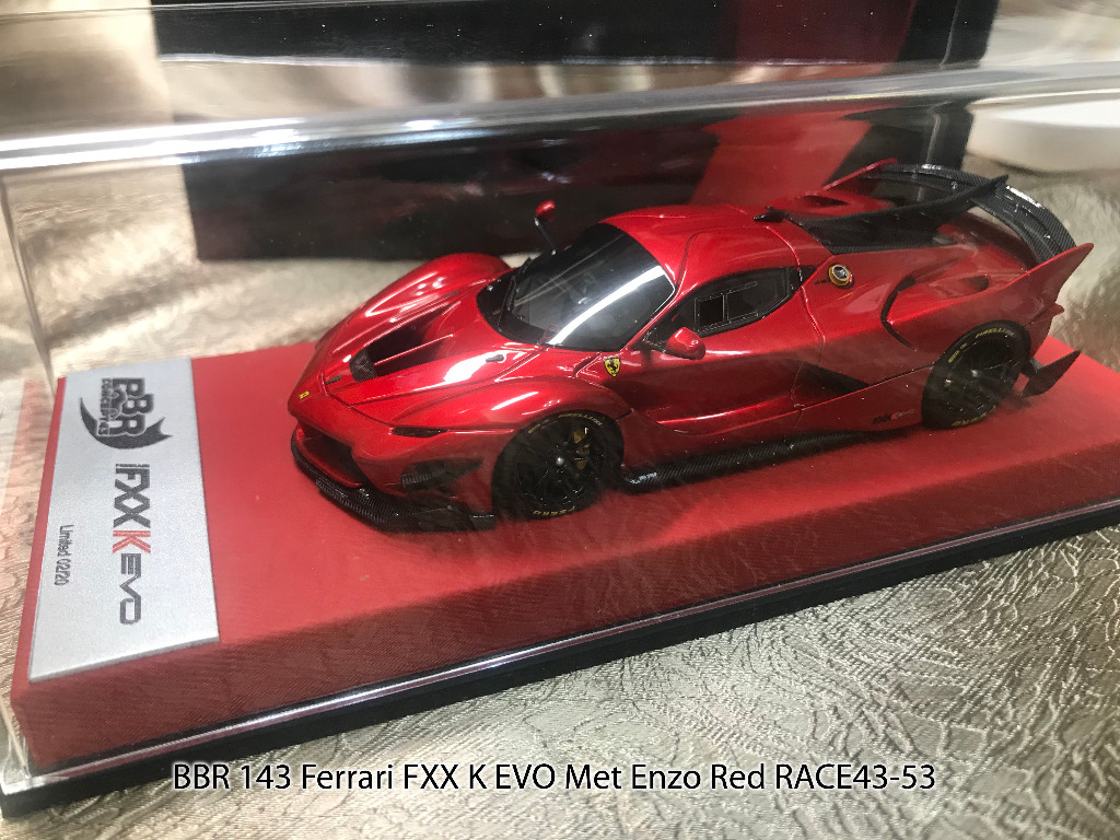 1332 BBR 1:43 Ferrari FXX K EVO Met Enzo Red RACE43-53, 興趣及遊戲