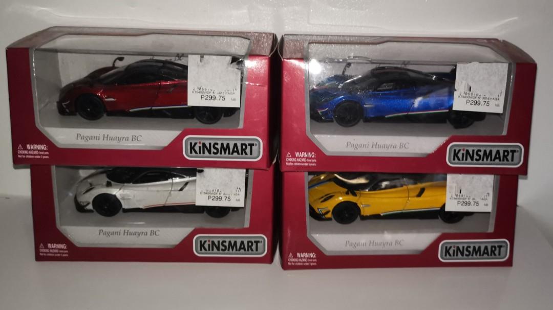 1 43 Kinsmart Pagani Huayra BC Mclaren 720s and Lamborghini Sesto