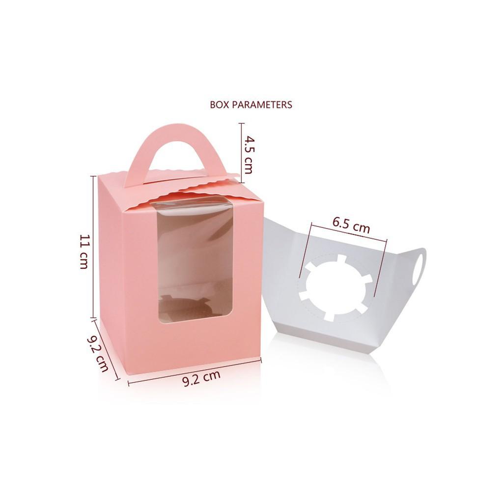 1pc Cupcake Box Solo with Handle/Holder (Category: Storage Boxes & Baskets) located in Malabon City. Submitted by heyitskhen (Listing ID 1141513986, Image 3). Description: Size: 9.2cm x 9.2cm x 11cm Holder Indise: 6.5cm can fit to 3oz cupcake with holder 1 hole (solo) 15 pesos each color: white brown blue red purple black marble pink green gold gradient location: malabon city 1 order=1pc only.