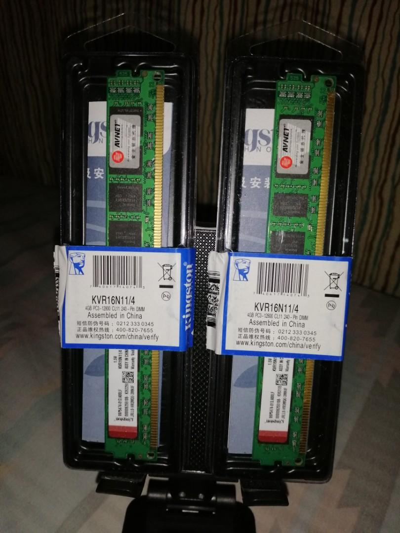 2pcs 4gb ram ddr3 12800 dual sided (Category: Other Accessories) located in Manila. Submitted by keben03 (Listing ID 1141620749, Image 1). Description: 2pcs 4gb each dswd batasan location.