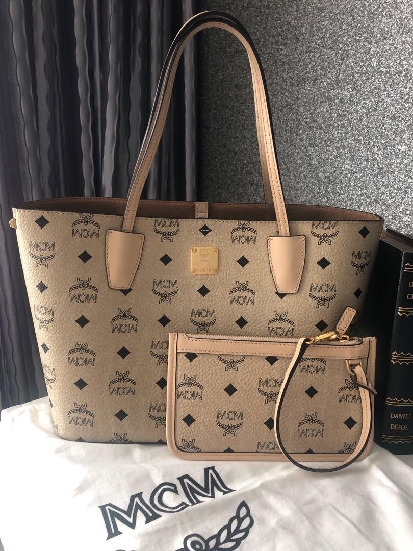 Mcm clearance shopper tote
