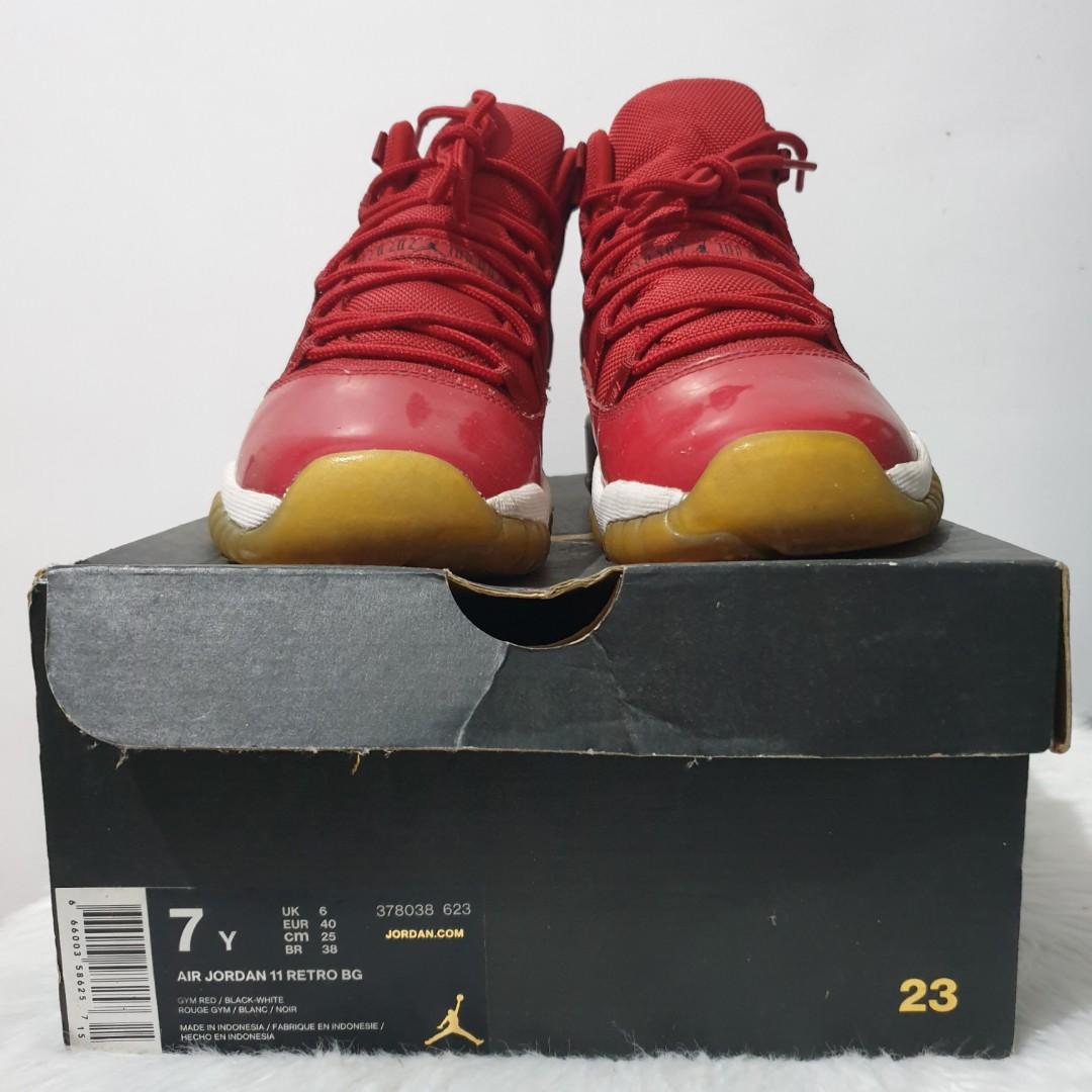 Jordan 11 shop red gum
