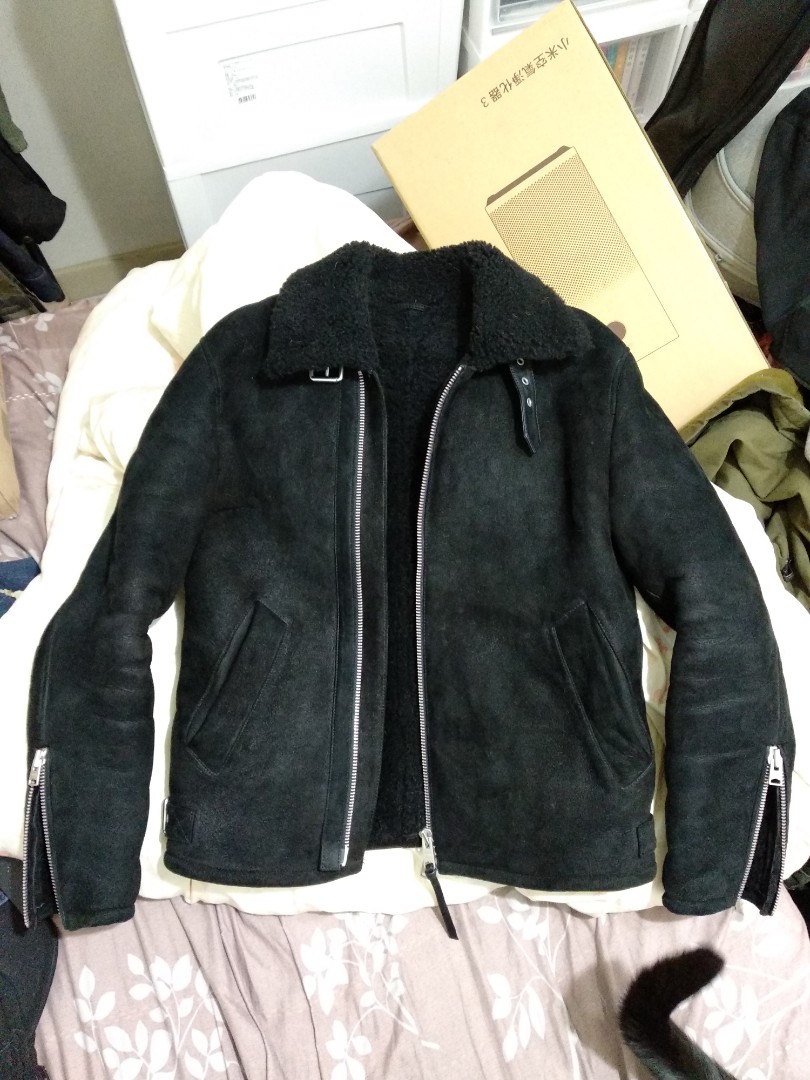 Allsaints dekley hotsell shearling jacket