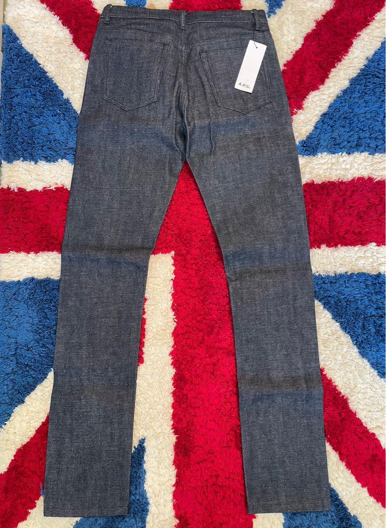 A.P.C. APC Petit Standard Unwashed Jeans W28 Indigo, 男裝, 褲