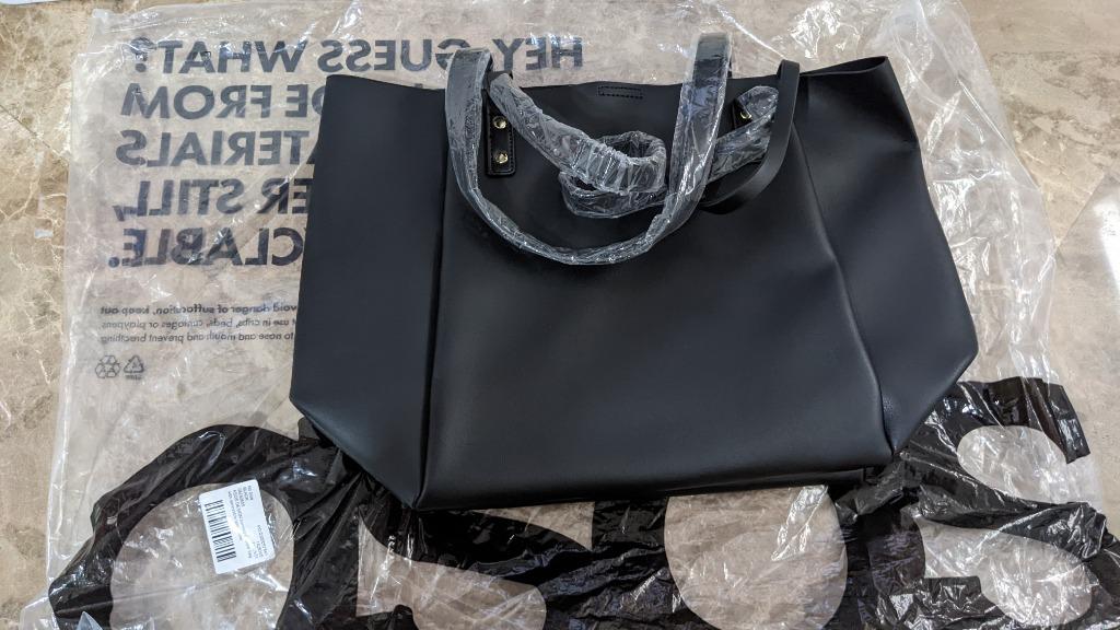 Asos design bonded new arrivals shopper bag