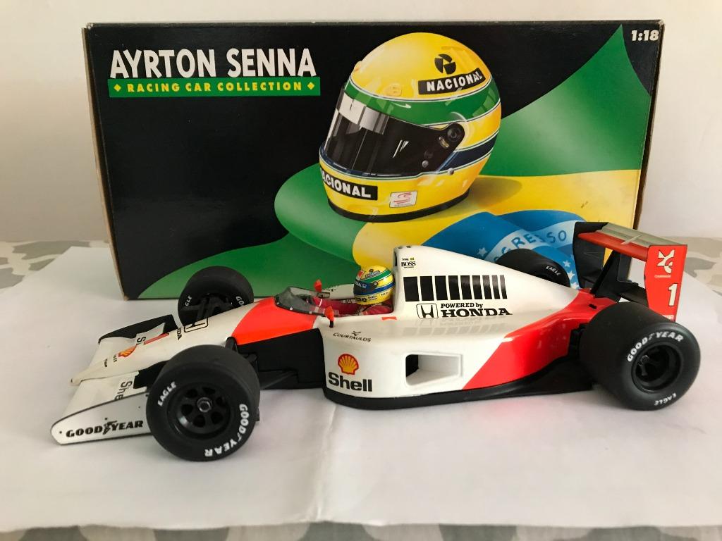 Ayrton Senna-McLaren scale model Formula 1 car, Hobbies & Toys