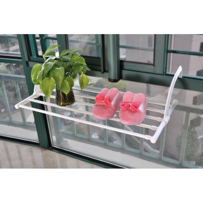 Balcony Cloth Rack Expandable Foldable Clothes Drying Rack Cloth Hanger
