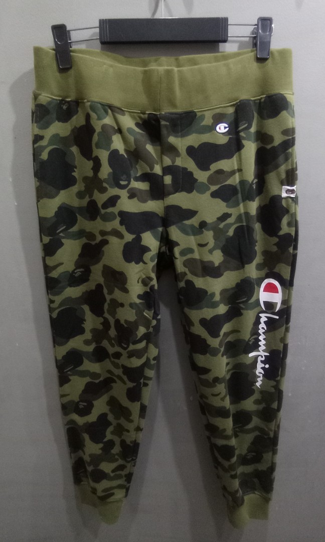 BAPE x CHAMPIONS CAMO JOGER PANTS 