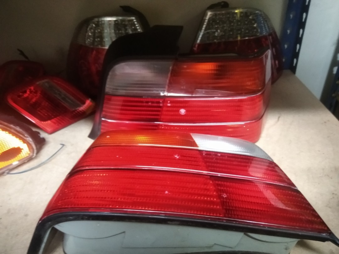 Bmw E36 Sedan Tail Light Yellow Original, Auto Accessories on Carousell