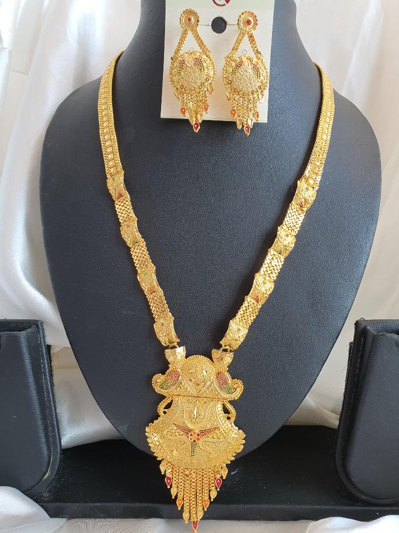 Bombay Design long Aaram with 1gm gold plating