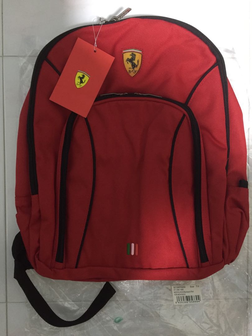 Brand New Authentic Ferrari Bag Red, Men's Fashion, Bags, Backpacks on
