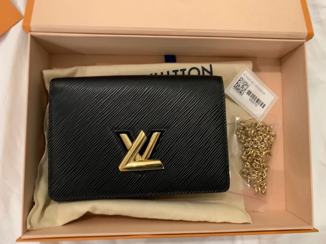 Authentic LV Twist Belt Chain Wallet (rare), Luxury, Bags & Wallets on  Carousell