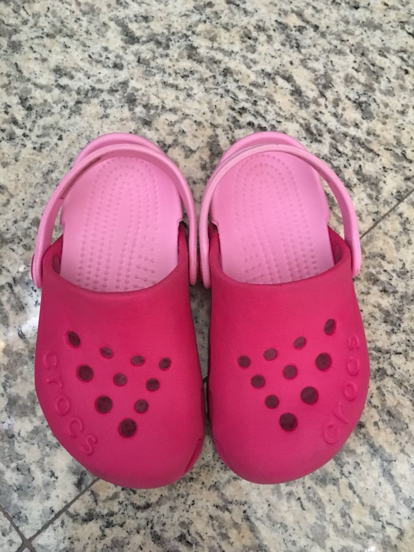 C8 girl crocs, Babies & Kids, Babies & Kids Fashion on Carousell