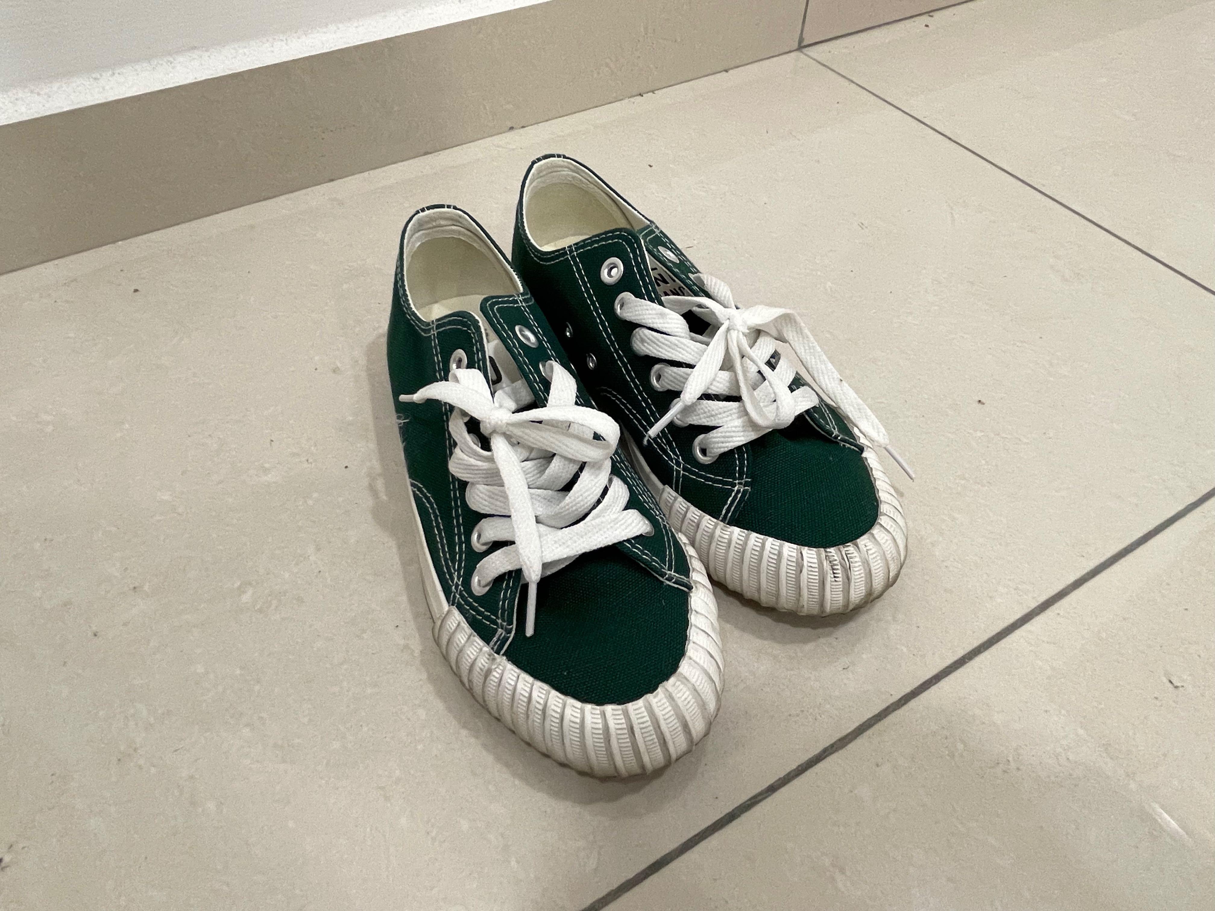 Dark green canvas shoes new arrivals