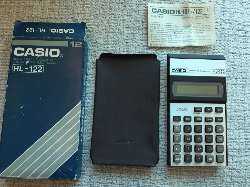 Casio calculator HL 122